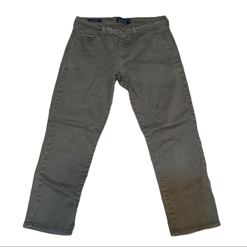LUCKY BRAND Sofia Capri military green pants 6 / 8